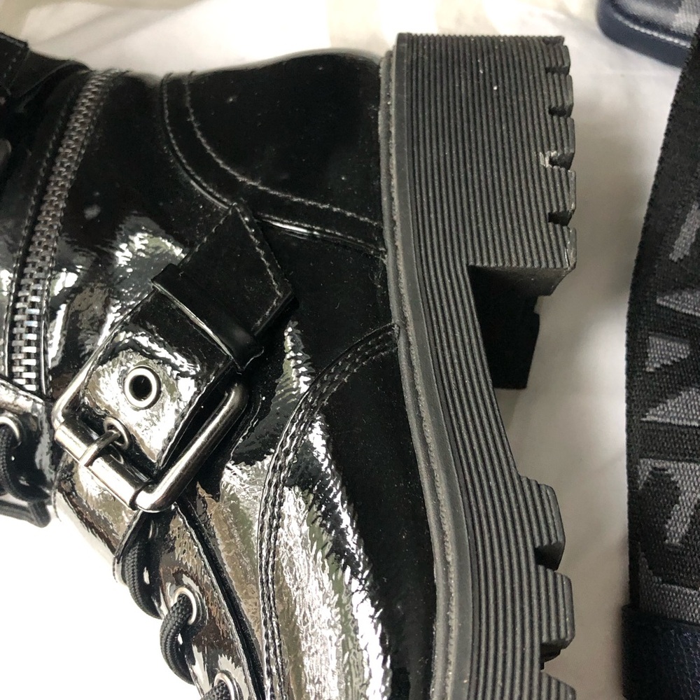 G by Guess Black Ankle Boots - Picture 3 of 4